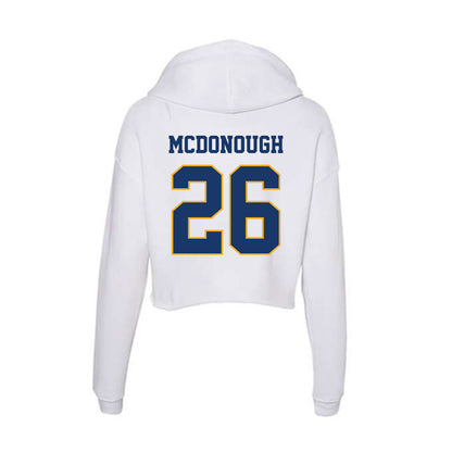 Canisius - NCAA Men's Lacrosse : Shane McDonough - Women's Crop Fleece Hoodie-1