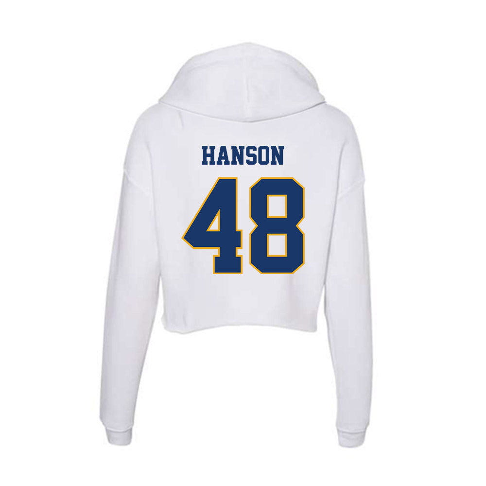 Canisius - NCAA Men's Lacrosse : Micah Hanson - Women's Crop Fleece Hoodie-1