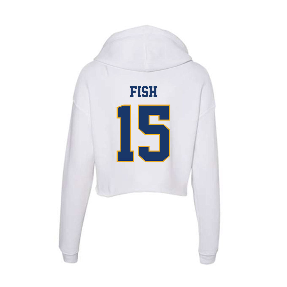 Canisius - NCAA Acrobatics & Tumbling : Danielle Fish - Women's Crop Fleece Hooded Sweatshirt-1