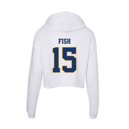 Canisius - NCAA Acrobatics & Tumbling : Danielle Fish - Women's Crop Fleece Hooded Sweatshirt-1
