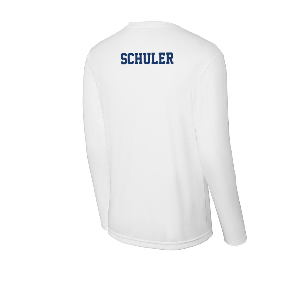 Canisius - NCAA Men's Swimming & Diving : Alex Schuler - Activewear Long Sleeve T-Shirt-1