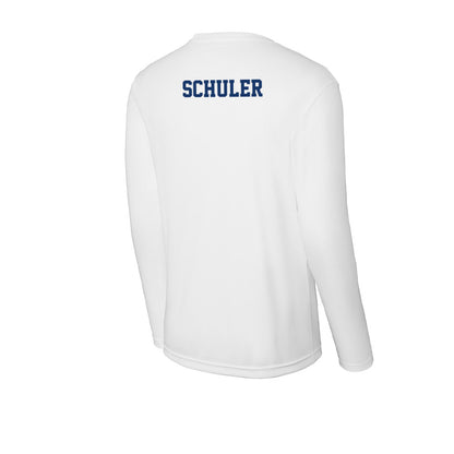 Canisius - NCAA Men's Swimming & Diving : Alex Schuler - Activewear Long Sleeve T-Shirt-1