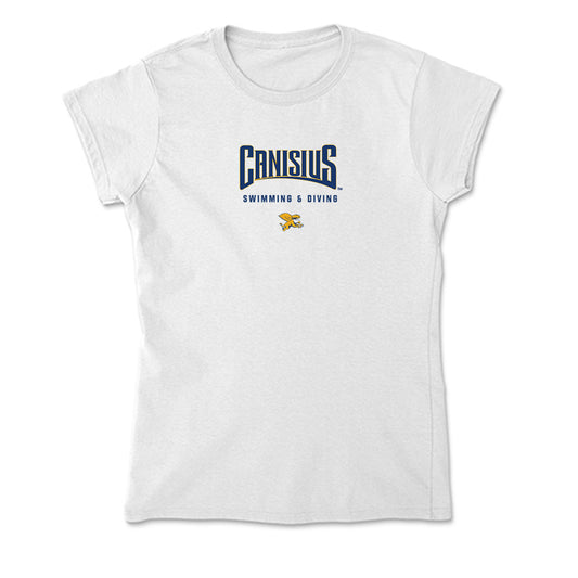 Canisius - NCAA Men's Swimming & Diving : Alex Schuler - Soft Style Women’s T-Shirt-0