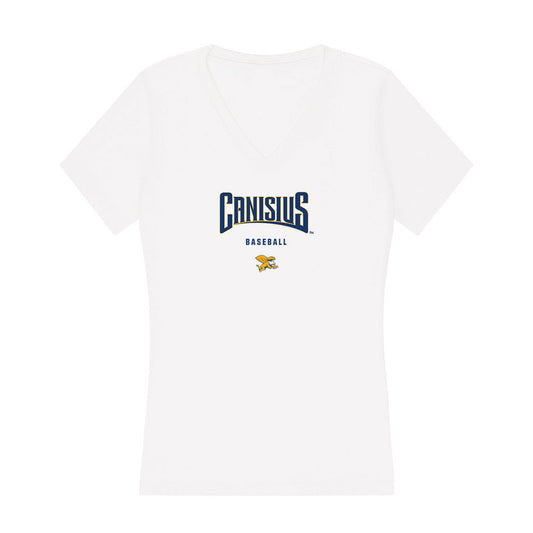 Canisius - NCAA Baseball : Blake Herman - Women's V-Neck T-Shirt-0