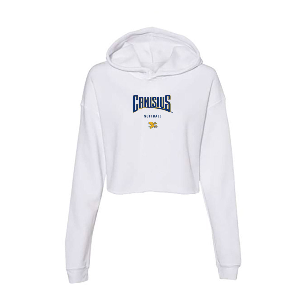 Canisius - NCAA Softball : Ella Johel - Women's Crop Fleece Hoodie-0