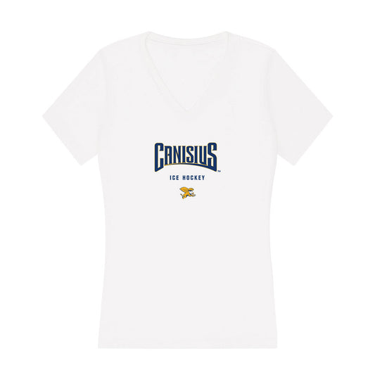 Canisius - NCAA Men's Ice Hockey : Alton Mcdermott - Women's V-Neck T-Shirt-0