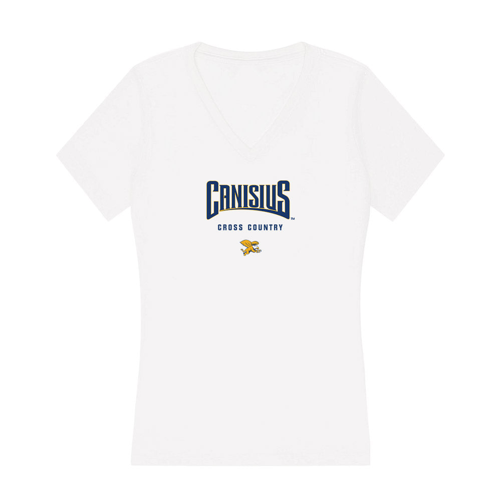 Canisius - NCAA Men's Cross Country : Colin Jennings - Women's V-Neck T-Shirt-0