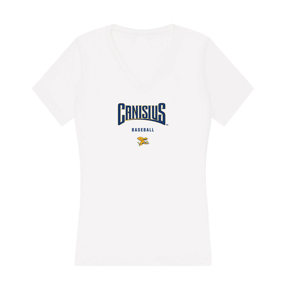 Canisius - NCAA Baseball : Trent Rudge - Women's V-Neck T-Shirt-0