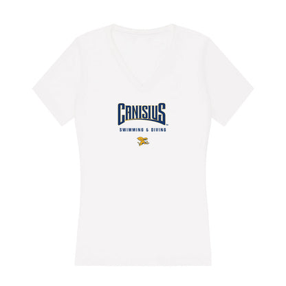 Canisius - NCAA Men's Swimming & Diving : Alex Schuler - Women's V-Neck T-Shirt-0