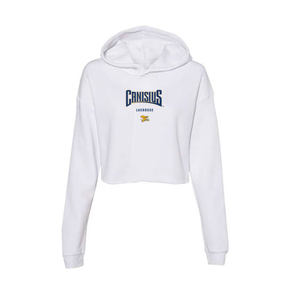 Canisius - NCAA Men's Lacrosse : Sam Kosloski - Women's Crop Fleece Hoodie-0