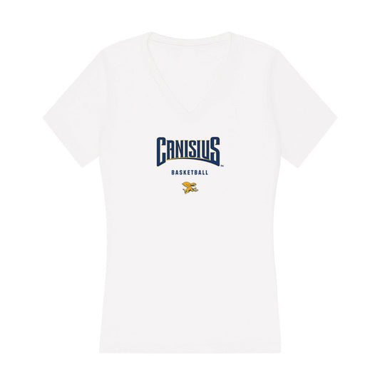 Canisius - NCAA Men's Basketball : Michael Wilson - Women's V-Neck T-Shirt-0