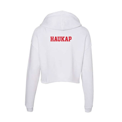 Pitt State - NCAA Men's Track & Field : Jack Haukap - Women's Crop Fleece Hoodie-1