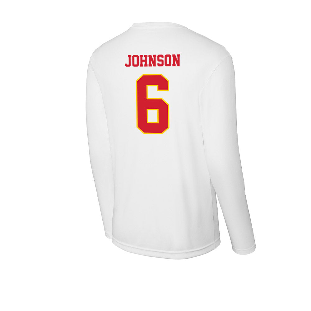 Pitt State - NCAA Football : Bryce Johnson - Activewear Long Sleeve T-Shirt-1