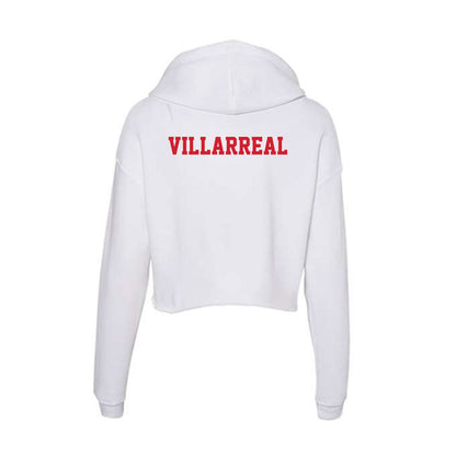 Pitt State - NCAA Football : Ethan Villarreal - Women's Crop Fleece Hooded Sweatshirt-1