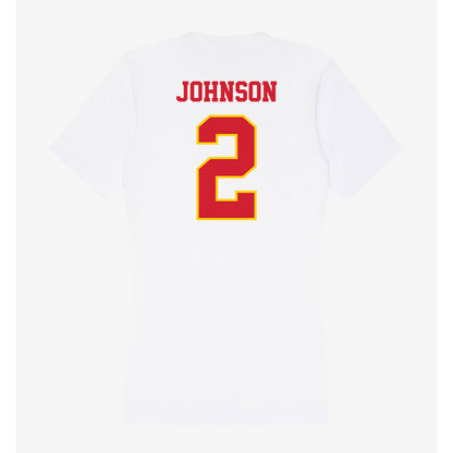 Pitt State - NCAA Football : Bryce Johnson - Women's V-Neck T-Shirt-1