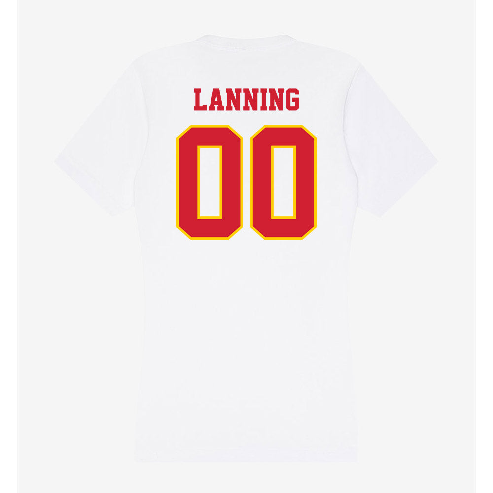 Pitt State - NCAA Football : JACK LANNING - Women's V-Neck T-Shirt-1