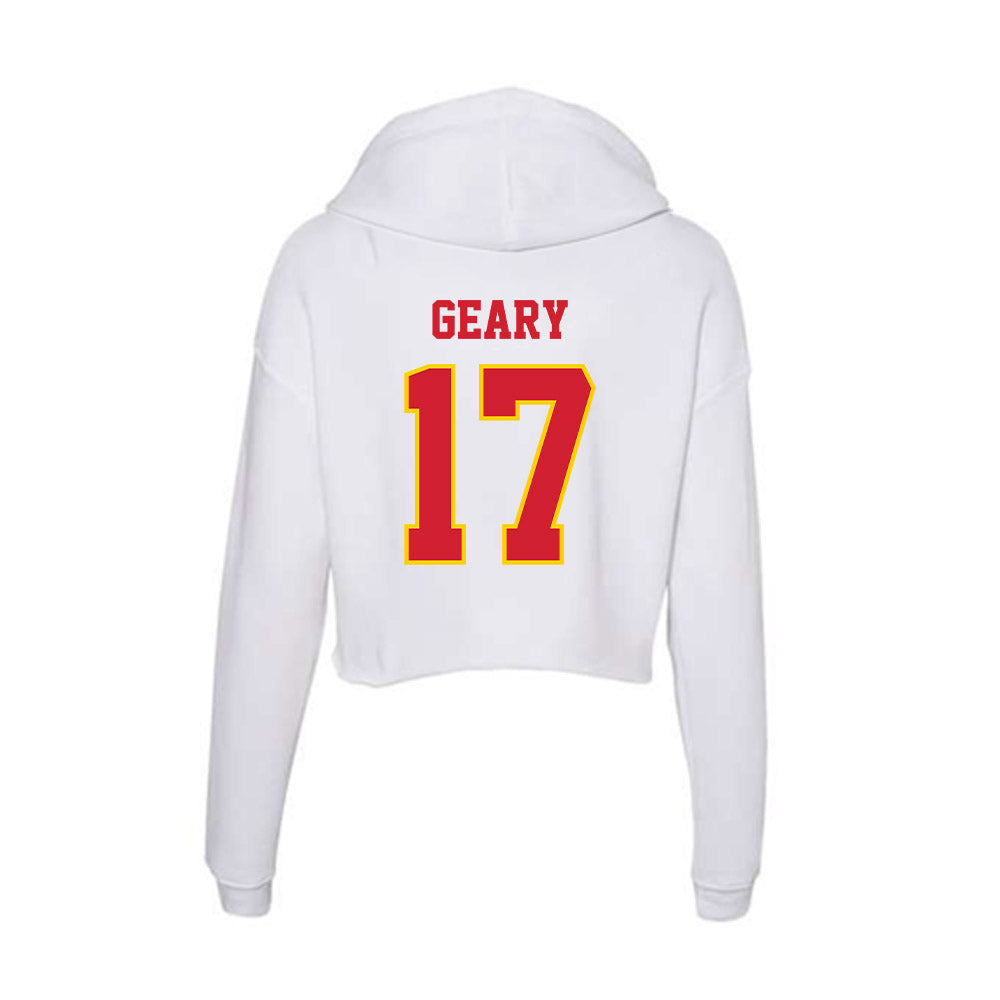 Pitt State - NCAA Football : Micah Geary - Women's Crop Fleece Hoodie-1
