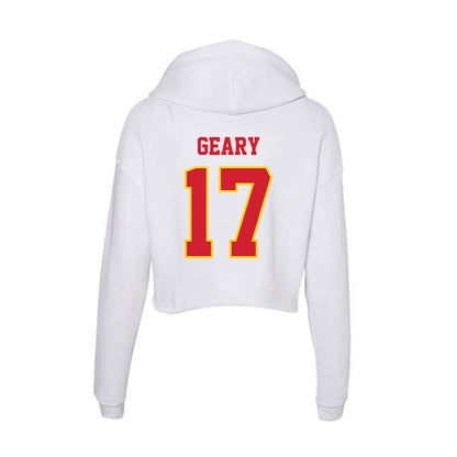 Pitt State - NCAA Football : Micah Geary - Women's Crop Fleece Hoodie-1
