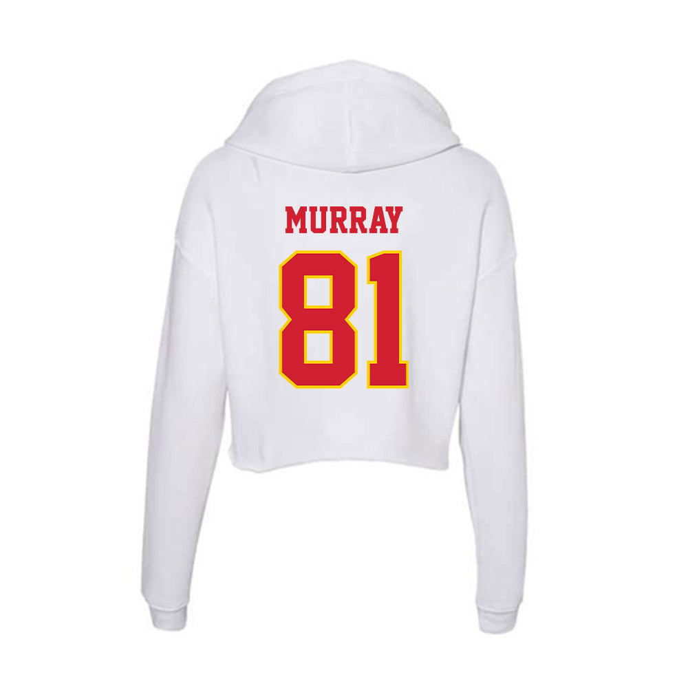 Pitt State - NCAA Football : Karson Murray - Women's Crop Fleece Hoodie-1