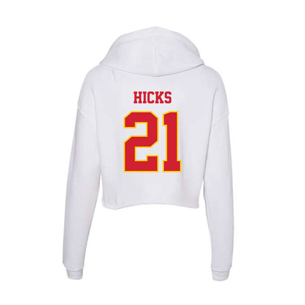 Pitt State - NCAA Football : Landyn Hicks - Women's Crop Fleece Hoodie-1