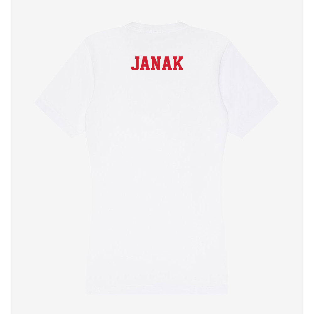 Pitt State - NCAA Men's Track & Field : Ryan Janak - Women's V-Neck T-Shirt-1