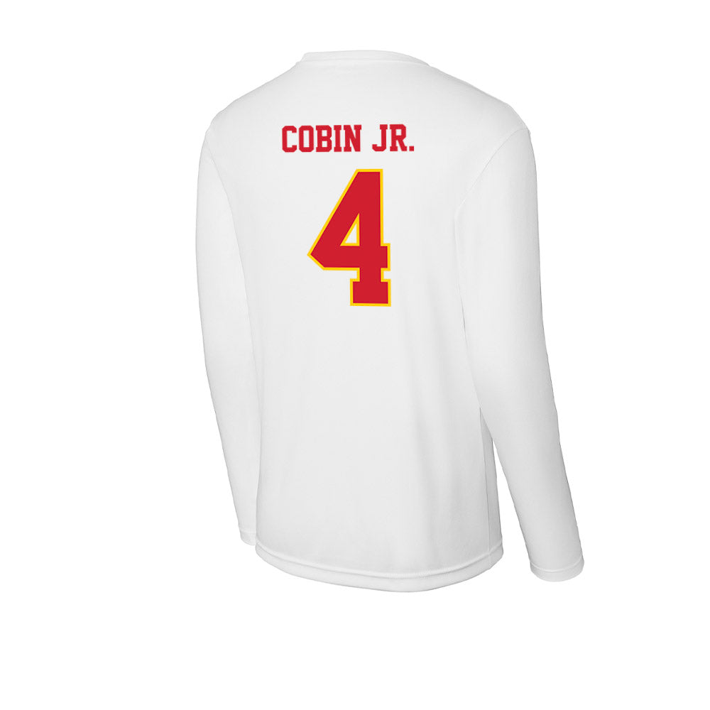 Pitt State - NCAA Men's Basketball : David Cobin Jr. - Activewear Long Sleeve T-Shirt-1