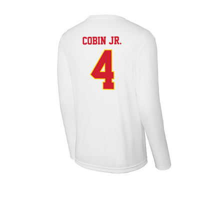 Pitt State - NCAA Men's Basketball : David Cobin Jr. - Activewear Long Sleeve T-Shirt-1