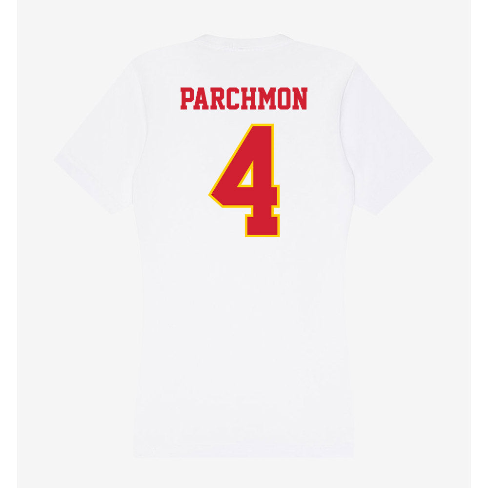 Pitt State - NCAA Football : Kuron Parchmon - Women's V-Neck T-Shirt-1