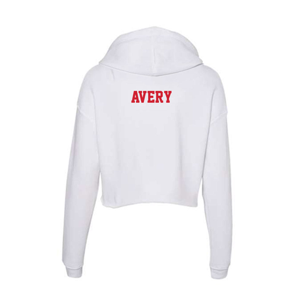 Pitt State - NCAA Men's Golf : Zade Avery - Women's Crop Fleece Hoodie-1