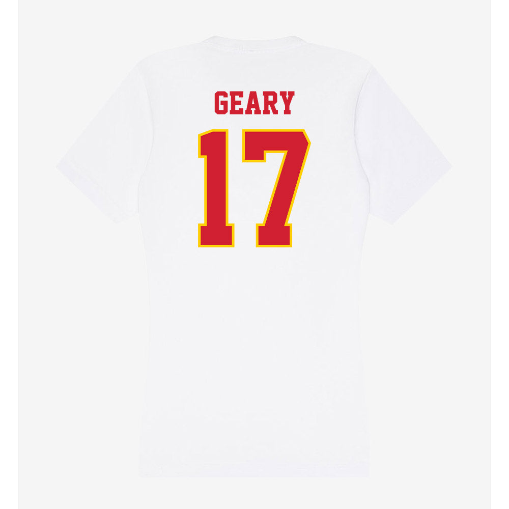 Pitt State - NCAA Football : Micah Geary - Women's V-Neck T-Shirt-1