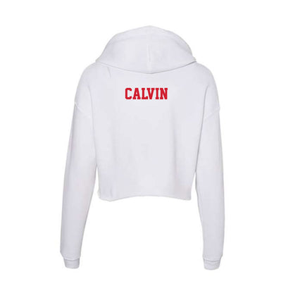 Pitt State - NCAA Men's Track & Field : Caleb Calvin - Women's Crop Fleece Hoodie-1