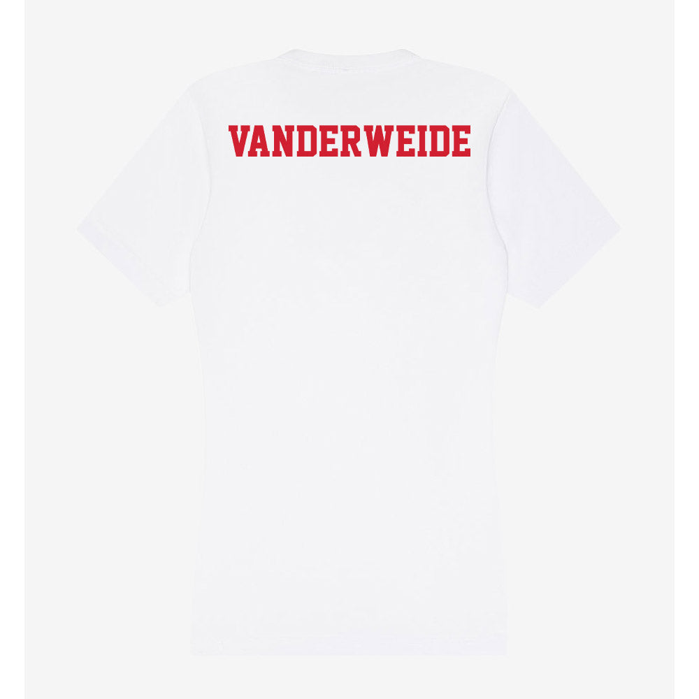 Pitt State - NCAA Women's Track & Field : Claire Vanderweide - Women's V-Neck T-Shirt-1