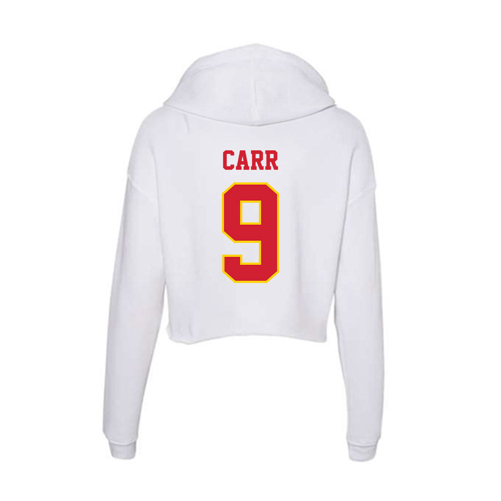 Pitt State - NCAA Women's Volleyball : Abby Carr - Women's Crop Fleece Hooded Sweatshirt-1