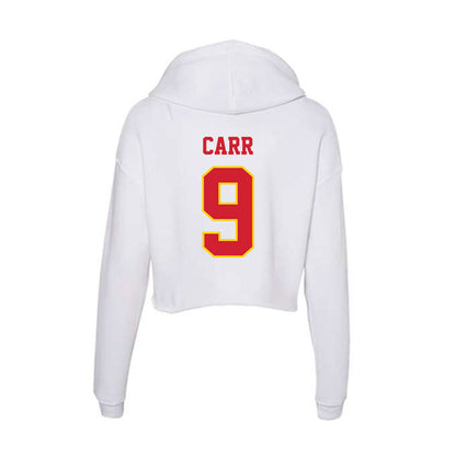 Pitt State - NCAA Women's Volleyball : Abby Carr - Women's Crop Fleece Hooded Sweatshirt-1