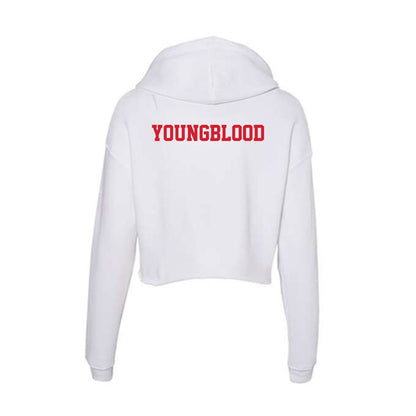 Pitt State - NCAA Football : Malachi Youngblood - Women's Crop Fleece Hooded Sweatshirt-1