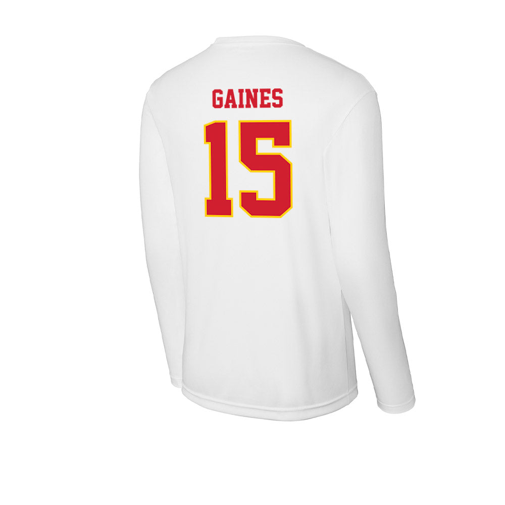 Pitt State - NCAA Football : Daijon Gaines - Activewear Long Sleeve T-Shirt-1
