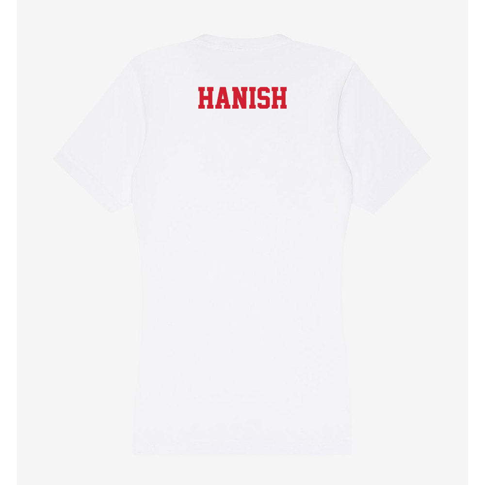 Pitt State - NCAA Football : Marcus Hanish - Women's V-Neck T-Shirt-1