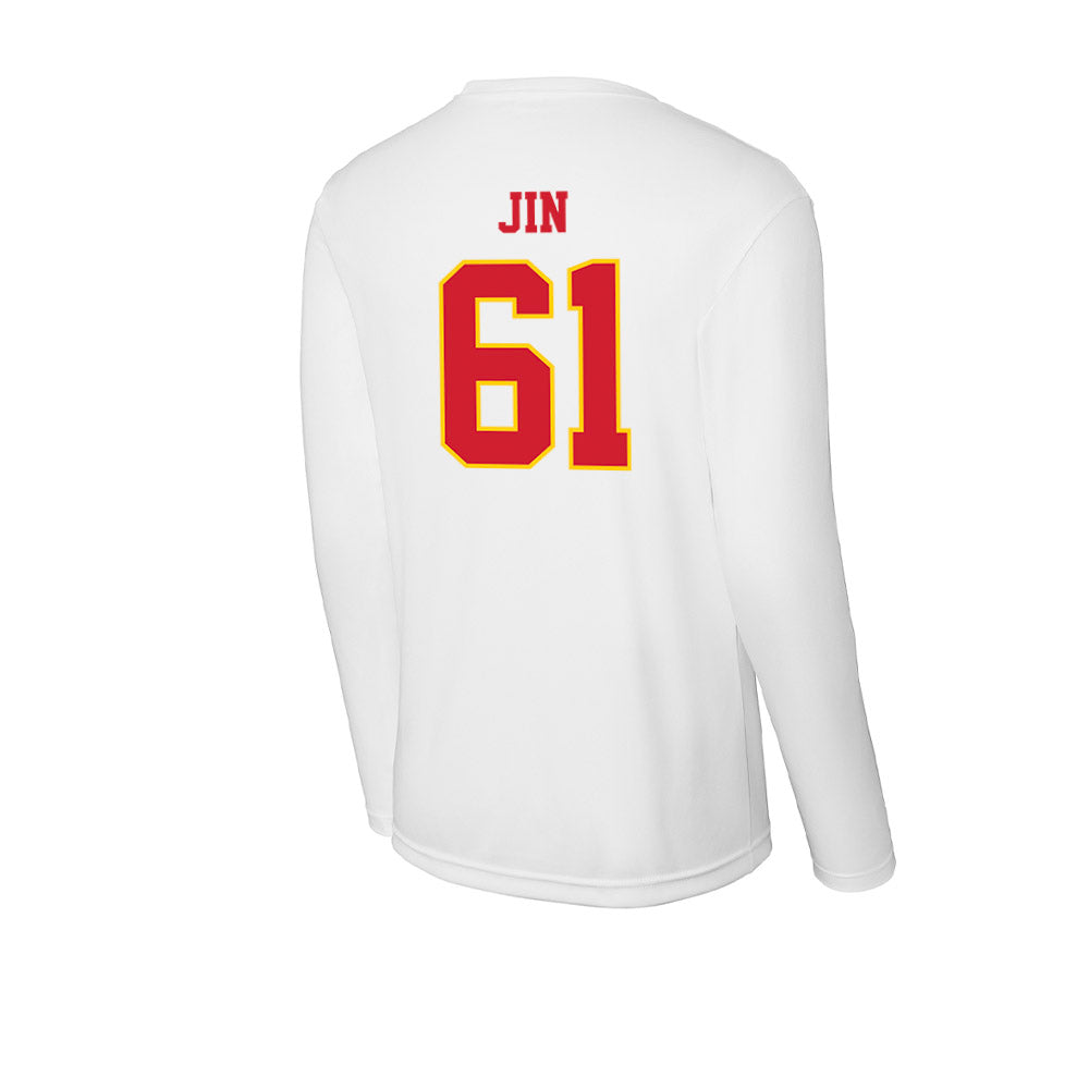 Pitt State - NCAA Football : Charlie Jin - Activewear Long Sleeve T-Shirt-1