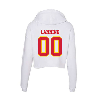 Pitt State - NCAA Football : JACK LANNING - Women's Crop Fleece Hoodie-1