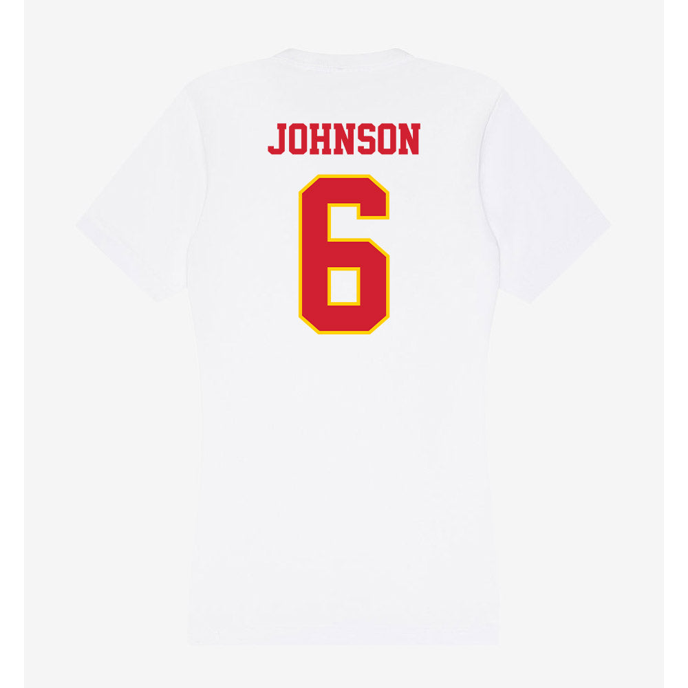 Pitt State - NCAA Football : Bryce Johnson - Women's V-Neck T-Shirt-1