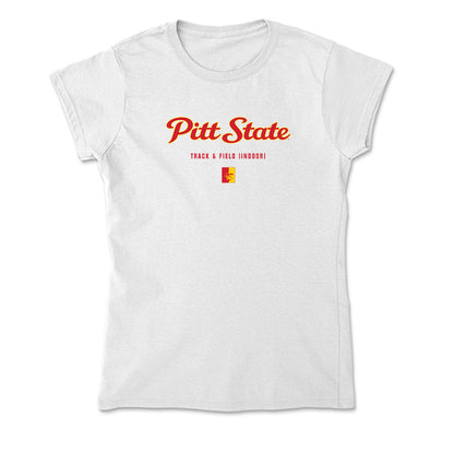 Pitt State - NCAA Women's Track & Field : Bethany Umbarger - Soft Style Women’s T-Shirt-0