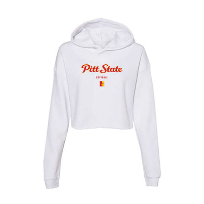 Pitt State - NCAA Softball : Allie Brown - Women's Crop Fleece Hoodie-0