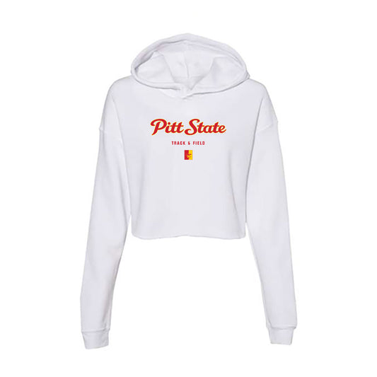 Pitt State - NCAA Men's Track & Field : Kerry Smith - Women's Crop Fleece Hoodie-0