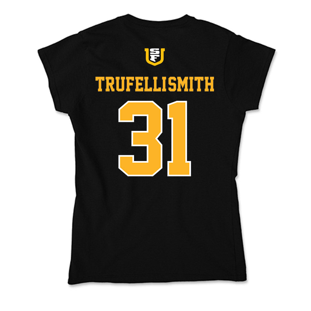 USFCA - NCAA Men's Soccer : Marco Trufelli-Smith - Soft Style Women’s T-Shirt-1