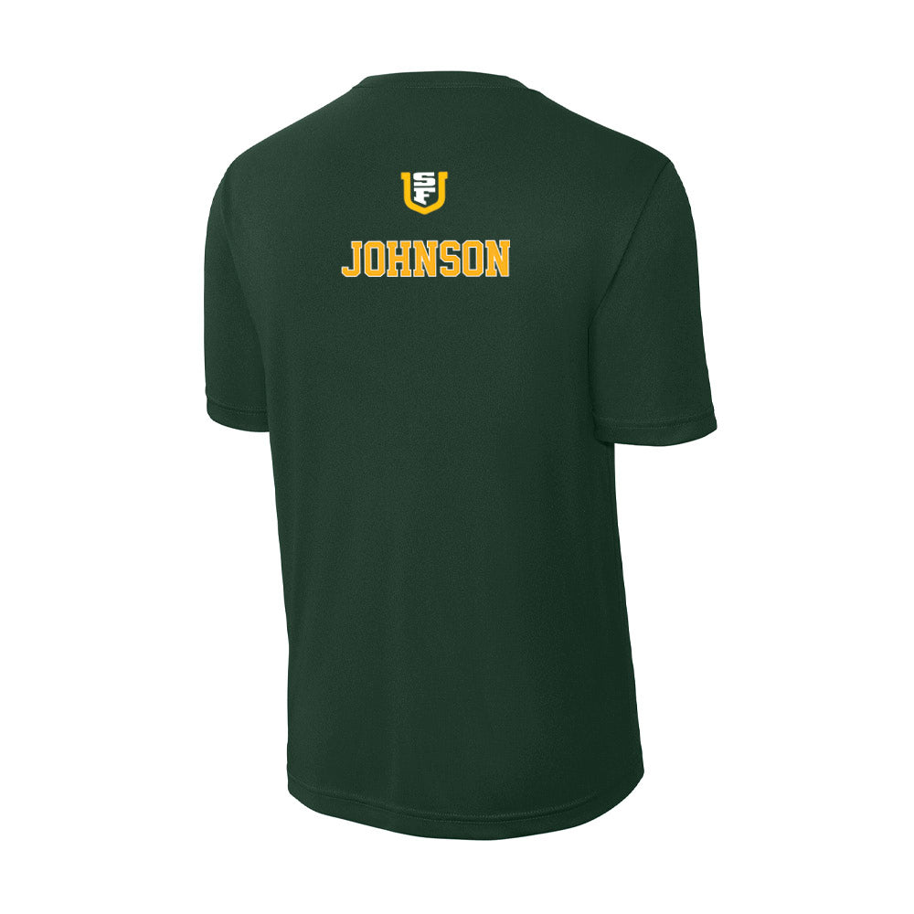 USFCA - NCAA Men's Cross Country : Herbie Johnson - Activewear T-Shirt-1