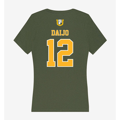 USFCA - NCAA Men's Soccer : Rayden Daijo - Women's V-Neck T-Shirt-1
