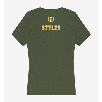 USFCA - NCAA Men's Golf : Henry Styles - Women's V-Neck T-Shirt-1