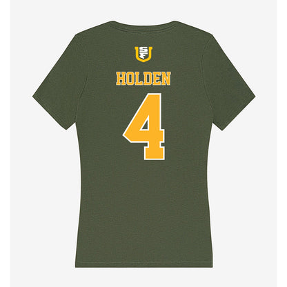 USFCA - NCAA Beach Volleyball : Makenzie Holden - Women's V-Neck T-Shirt-1