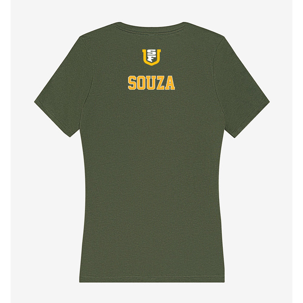 USFCA - NCAA Men's Cross Country : Dylan Souza - Women's V-Neck T-Shirt-1