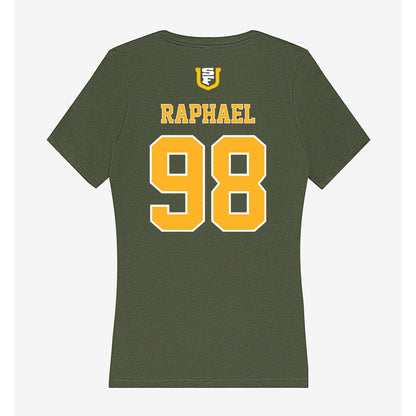 USFCA - NCAA Men's Soccer : David Raphael - Women's V-Neck T-Shirt-1